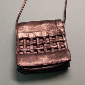 Vintage Kenneth Cole Black Leather Crossbody bag